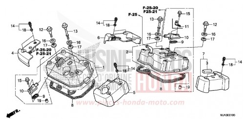 CYLINDER HEAD COVER VT750CSD de 2013